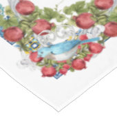 Custom Sicilian Majolica Tiles Extravagant Pomegra Tischdecke (Schrägansicht)