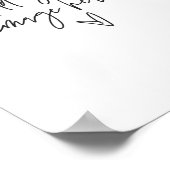 Custom Sign Wedding Event Board Foto Poster G400 (Ecke)