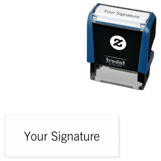 custom signature self-inking stamp permastempel (Beispiel)