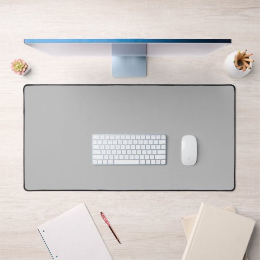 Custom Silver Desk Mat - Sleek & Modern Schreibtischunterlage (Büro 1)