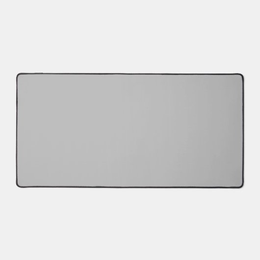 Custom Silver Desk Mat - Sleek & Modern Schreibtischunterlage (Vorderseite)