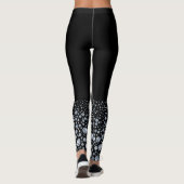 Custom Silver Diamond Glitzer Blende Kristall Leggings (Rückseite)