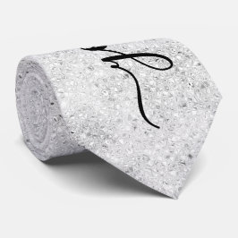 Custom Silver Glitzer Glitzern Neck Tie Krawatte