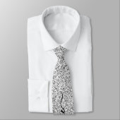 Custom Silver Glitzer Glitzern Neck Tie Krawatte (Gebunden)