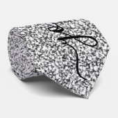 Custom Silver Glitzer Glitzern Neck Tie Krawatte (Gerollt)