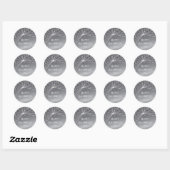 Custom Silver Gray Spider Web Halloween Stickers (Blatt)