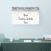 Custom Silver Personalisiert Foto Stand Geburtstag Banner (Messe)