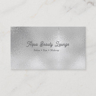 Custom Silver Salon | Beauty Spa Visitenkarte