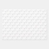 Custom Silver Wedding Bridge and Groom Heart Charm Geschenkpapier Set (Vorderseite 3)