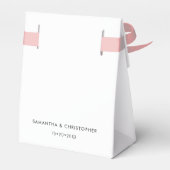 Custom Simple Elegant Dankbarkeit Hochzeit Danke Geschenkschachtel (Rückseite)