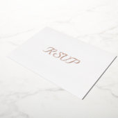 Custom Simple Elegante Party Event UAWG Rose Gold Folieneinladung (Gedreht)