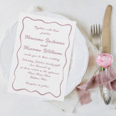 Custom Simple Hand Writing Olive Green Wedding Einladung