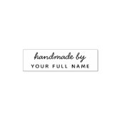 Custom Simple Handwritten Script "Handmade By" Permastempel (Design)