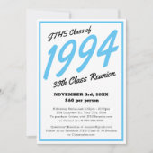 Custom Simple High School Class Wiedersehen Einladung (Vorderseite)