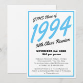 Custom Simple High School Class Wiedersehen Einladung (Vorne/Hinten)