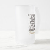 Custom Simple Modern Funny Beyond Quote Vater Mattglas Bierglas (VorderseiteRechts)