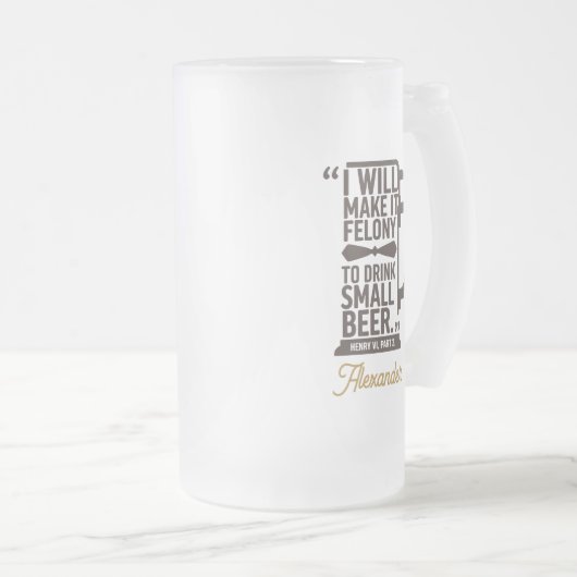 Custom Simple Modern Funny Beyond Quote Vater Mattglas Bierglas (VorderseiteRechts)