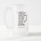 Custom Simple Modern Funny Beyond Quote Vater Mattglas Bierglas (Links)