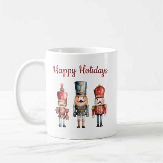 Custom simple watercolor Nutcracker Christmas Kaffeetasse (Links)