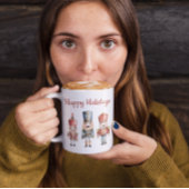 Custom simple watercolor Nutcracker Christmas Kaffeetasse