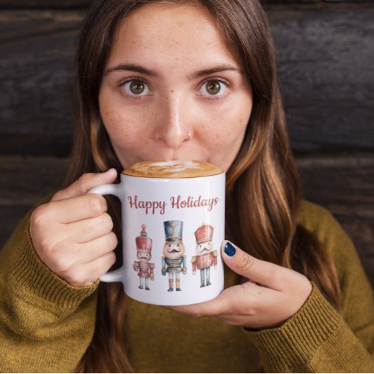 Custom simple watercolor Nutcracker Christmas Kaffeetasse