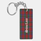 Custom Sinclair Tartan Kariert Key Chain Schlüsselanhänger (Vorderseite links)