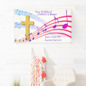 Custom SING HALLELUJAH CHRIST IST RISEN Oaster Banner (Insitu)