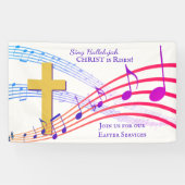 Custom SING HALLELUJAH CHRIST IST RISEN Oaster Banner (Horizontal)