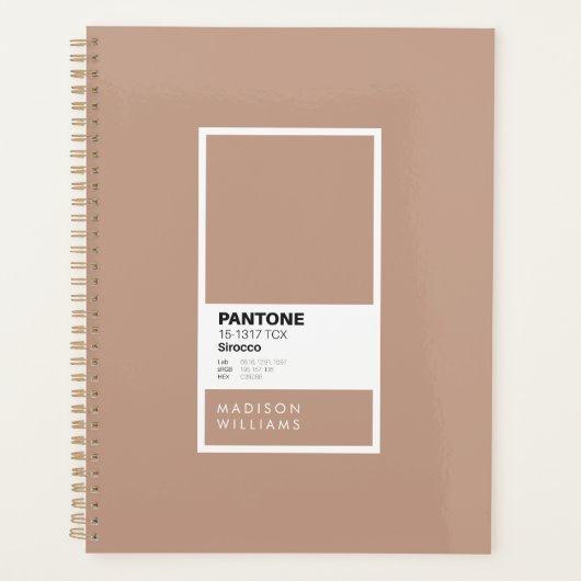 Custom Sirocco Notebook | Personalisiert warme Bei Planer (Vorderseite)