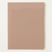 Custom Sirocco Notebook | Personalisiert warme Bei Planer (Rückseite)