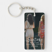 Custom Sisters Photo Keychain – Gift for Her Schlüsselanhänger (Vorderseite)