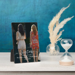 Custom Sisters Photo Plaque – Sweet Gift Idea Fotoplatte