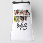 Custom Sisters Script 6 Foto Collage Golf Headcover (Rotieren 90)