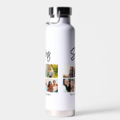 Custom Sisters Script 6 Foto Collage Trinkflasche (Rechts)