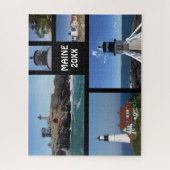 Custom Six Foto Collage Maine Lighthouse Puzzle (Vertikal)