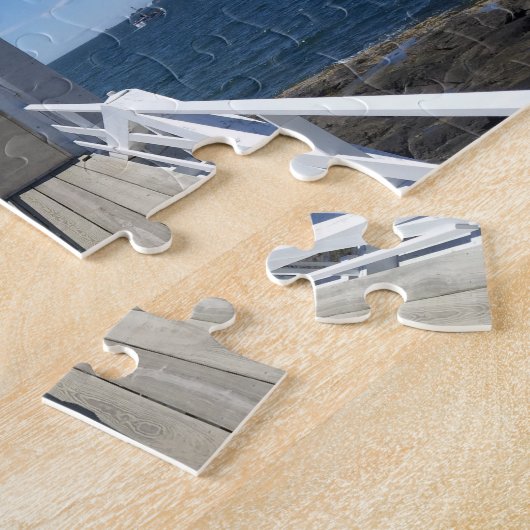 Custom Six Foto Collage Maine Lighthouse Puzzle (Seite)