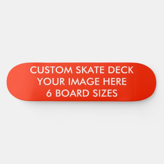 CUSTOM SKATE DECK 8 1/2" Skateboard MARASCH... ROT (Horizontal)
