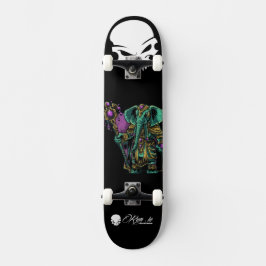 Custom Skateboard Deck - "Elephant Druid"