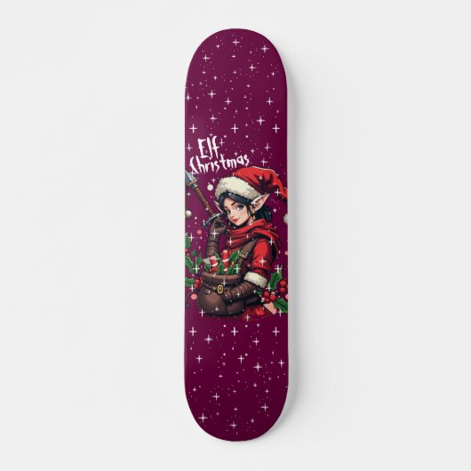 Custom Skateboard Deck - "Elf Christmas" (Vorne)