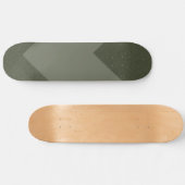 Custom Skateboard Deck — Moss Green Power Muster (Horizontal)
