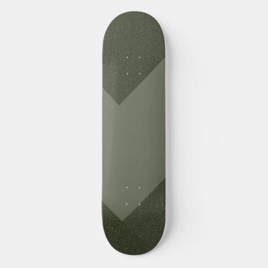 Custom Skateboard Deck — Moss Green Power Muster (Vorderseite)