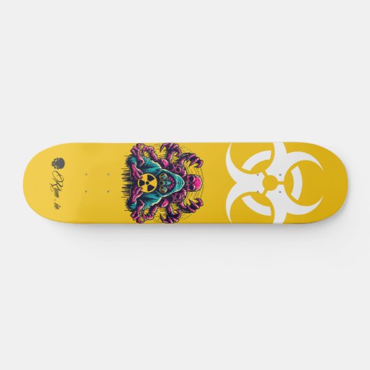 Custom Skateboard Deck - "Mutant Biohazard" (Horizontal)