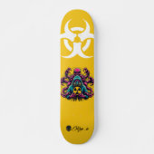 Custom Skateboard Deck - "Mutant Biohazard" (Vorne)