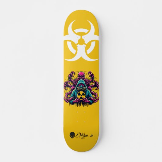 Custom Skateboard Deck - "Mutant Biohazard" (Vorne)