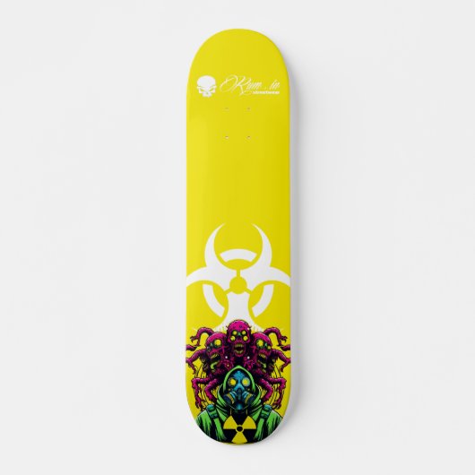 Custom Skateboard Deck - "Mutant Biohazard 2" (Vorne)