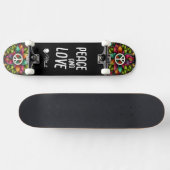 Custom Skateboard Deck - "Peace and Love" (Horizontal)