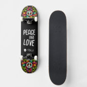 Custom Skateboard Deck - "Peace and Love" (Vorderseite)