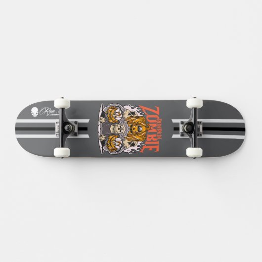 Custom Skateboard Deck - "Pumpkin Zombie" (Horizontal)