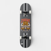 Custom Skateboard Deck - "Pumpkin Zombie" (Vorderseite)