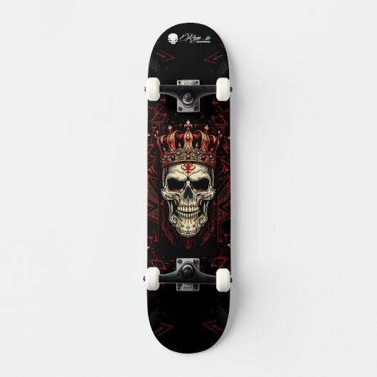 Custom Skateboard Deck - "Skull King" (Vorderseite)